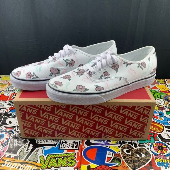 Vans Authentic Thank You Floral Womens Various Sizes - Picture 1 of 14